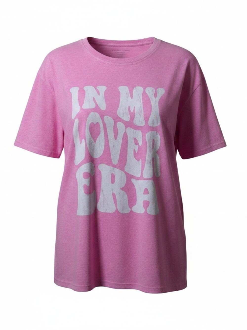Altar'd State Pink Graphic Tee Medium In My Lover Era Oversized Short Sleeve Top